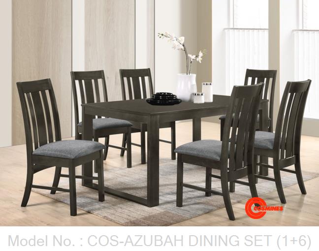 COS-AZUBAH DINING SET (1+6)